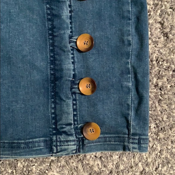 FREE PEOPLE DENIM MINI SKIRT - Picture 3 of 13